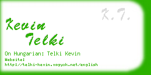 kevin telki business card